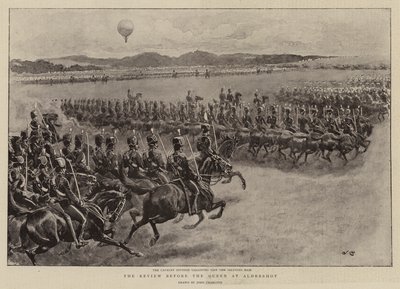 La revue devant la reine à Aldershot - John Charlton